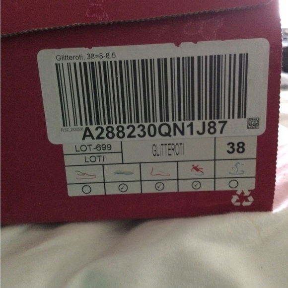 Alegria black glitteroti sandals NIB 38 gorgeous! 7.5 - 8 - Picture 5 of 6